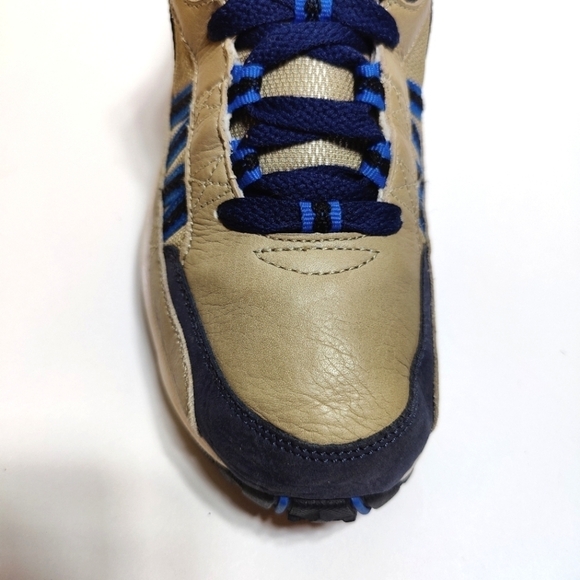 RARE Nike Air Max Terra Ninety Tan Black Blue Leather Athletic Sneaker men's 7.5 - Picture 4 of 10